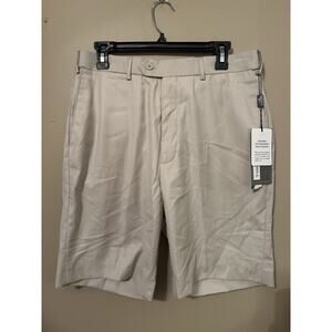 Bocaccio FS-800 Golf Short Stone 32 Waist Flat Front Expandable Waistband NWT